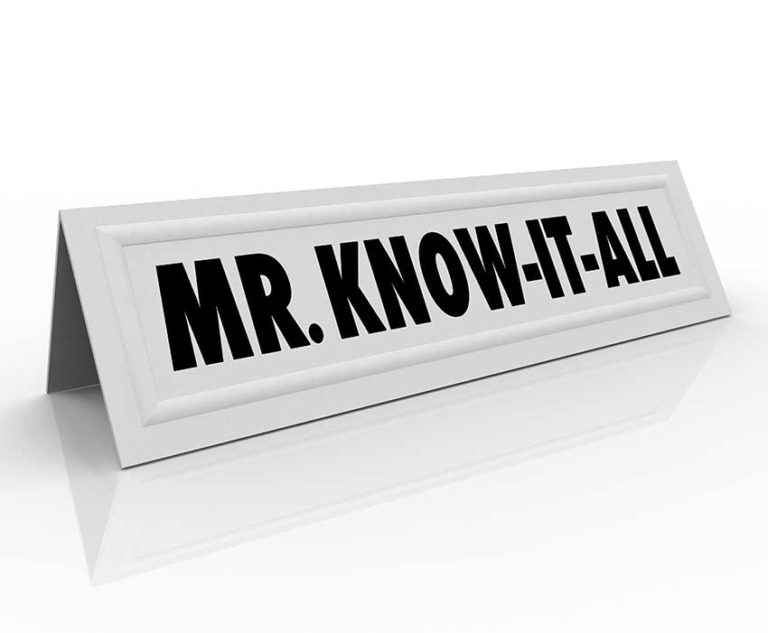 Mr. Know-It-All