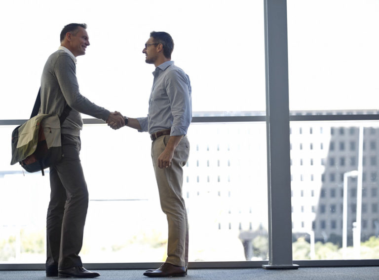 businessmen shaking hands