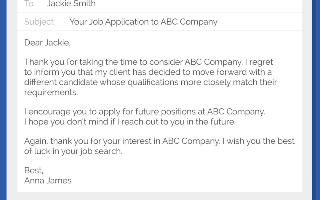 How to Write a Job Rejection Email
