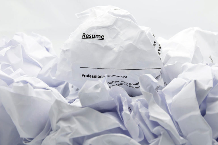 Crumpled resumes: the hazards of resume screening